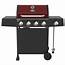 Expert Grill 4 Burner With Side Propane Gas In Red 