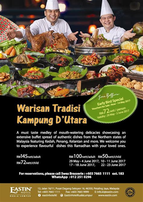 Looking for eastin hotel kuala lumpur, a 5 star hotel in petaling jaya? Ramadhan 2017: Warisan Tradisi Kampung Utara @ Eastin ...