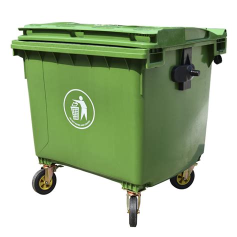 China Durable Large 1100l 660l Plastic Dustbinwastegarbage Bin With