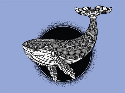 Zentangle Whale By The Artifex Forge On Dribbble