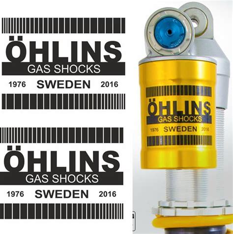 Zen Graphics Ohlins Replacement Gas Shock Decals Stickers