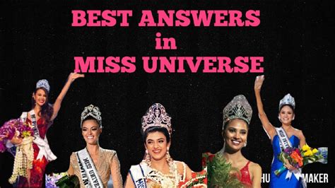 Top 5 Best Answers In Miss Universe History 🥇 Own That Crown