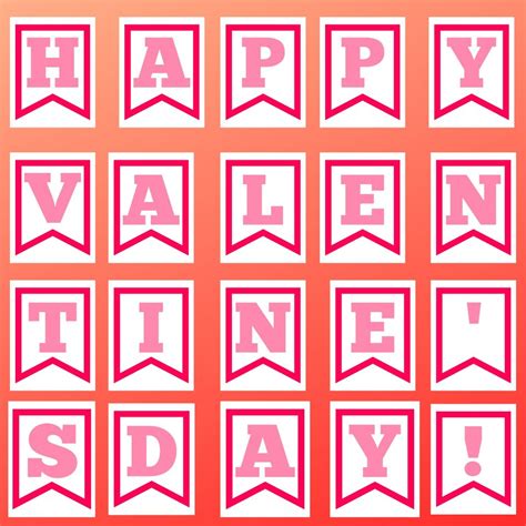Valentines Day Banner Free Printable
