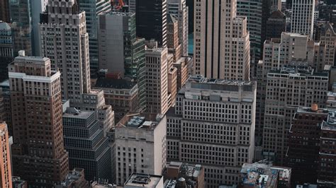 Download Wallpaper 1280x720 City Aerial View Buildings Metropolis