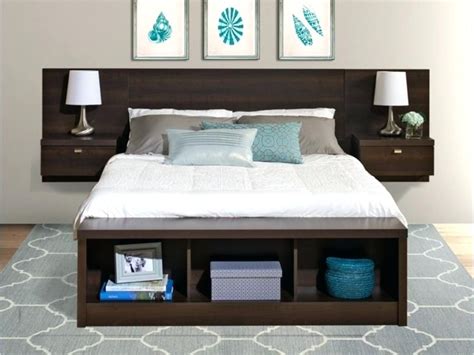 They usually have a low to medium profile and are popular with people who have limited storage room. Image result for king size headboard with reading lights ...