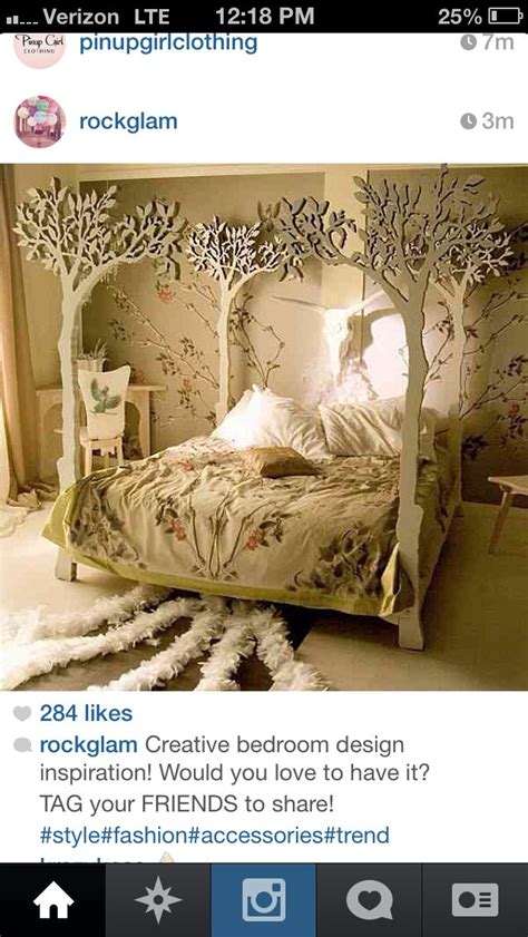 Bed without the hand rubbed copper finish take 10% off the shown price completly made in the usa. Enchanted forest theme room | Tree bed, Cool beds, Fantasy ...