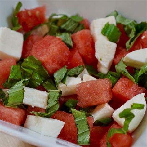 Summer Watermelon And Mozzerella Caprese Watermelon Caprese Salad