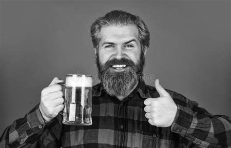 Refresh Your Spirit Brutal Bearded Man Drink Beer Beer Pub Bartender