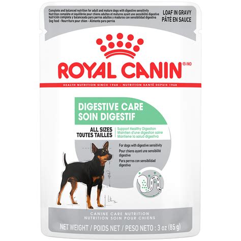 This highly digestible food is enriched with electrolytes and b vitamins to ensure easy nutrient absorption and replace lost nutrients. Digestive Care Pouch Dog Food - Royal Canin