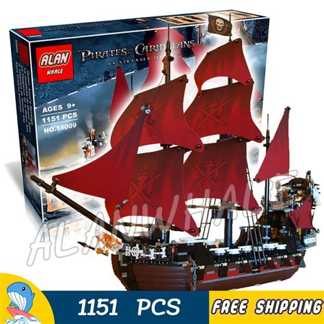 1151pcs Battle Ship Pirates Of The Caribbean Queen Annes Revenge 16009