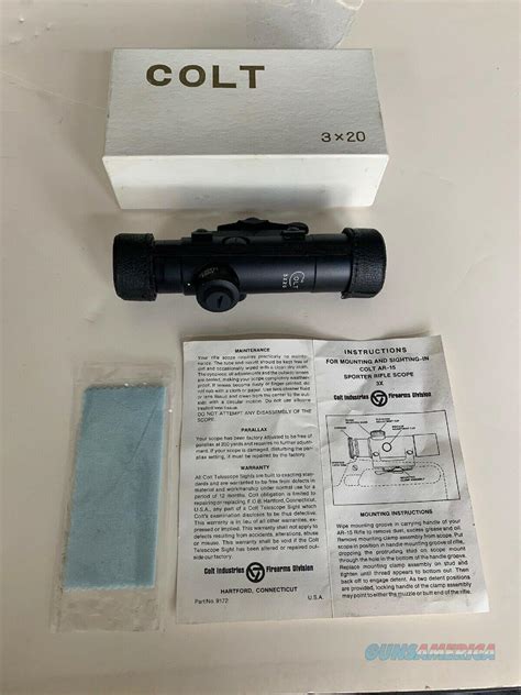 Colt 3x20 Sp1 Scope Carry Handle Mo For Sale At