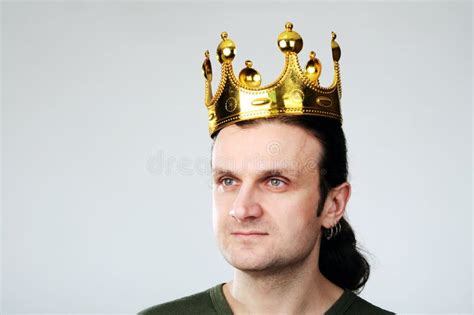 Man With Crown Stock Image Image 29668491