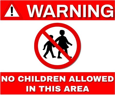 Warning No Children Allowed Template Babysitting Flyers Babysitting