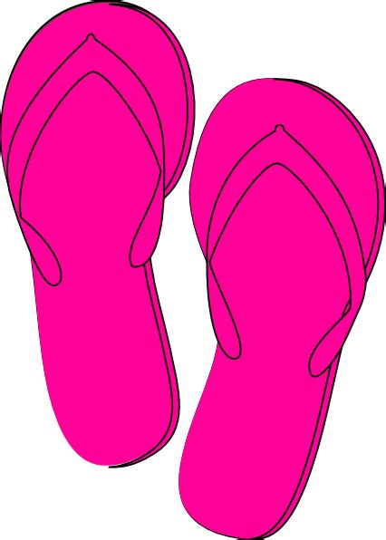 Pink Flip Flops Clip Art At Vector Clip Art