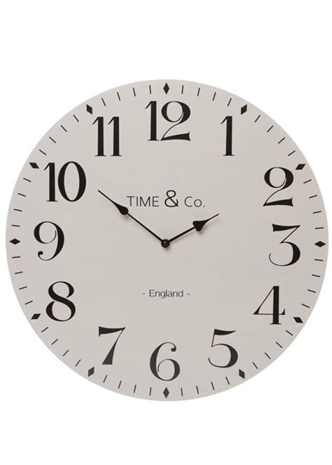 Extra Large Pale Grey Wall Clock Interior Flair