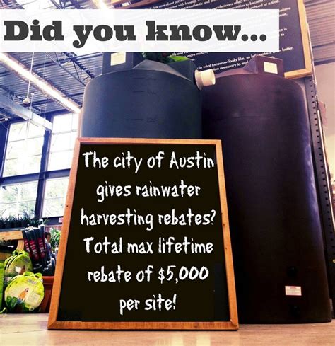 City Of Austin Rainwater Rebate