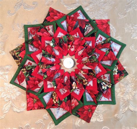 Double Foldn Stitch Wreath Done In Time For Christmas Fabric