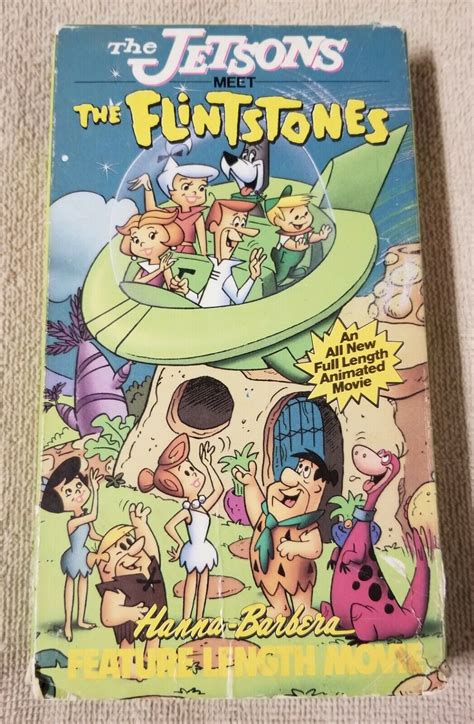 The Jetsons Meet The Flintstones Movie Vhs Video Tape 1989 Hanna