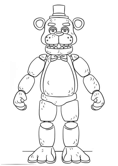 Dibujos De Freddy Fazbear De Fnaf Para Colorear Para Colorear Pintar E