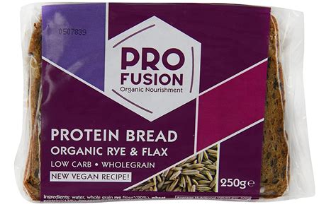 Profusion Organic Protein Bread 250g Pack Of 9 Rye And Flax Seed