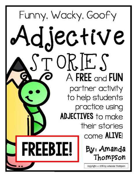 Adjectives Stories Freebie Teaching Adjectives Teaching Writing