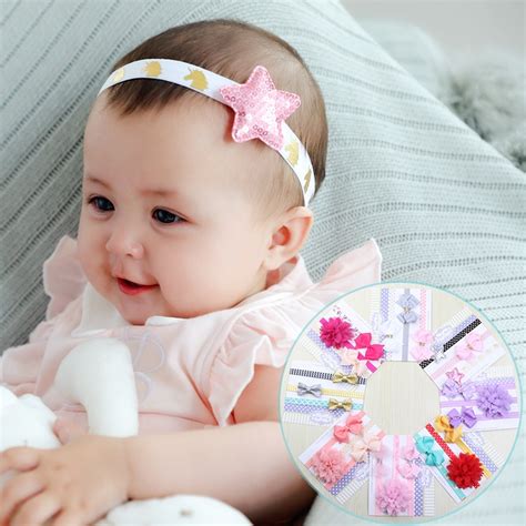 3pcs Princess Style Baby Girls Headbands Elastic Soft Headband For Girl