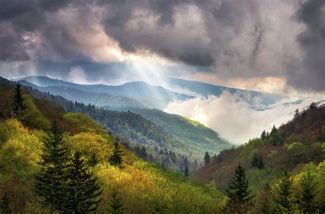 Great Smoky Mountains National Park Scenic Landscape