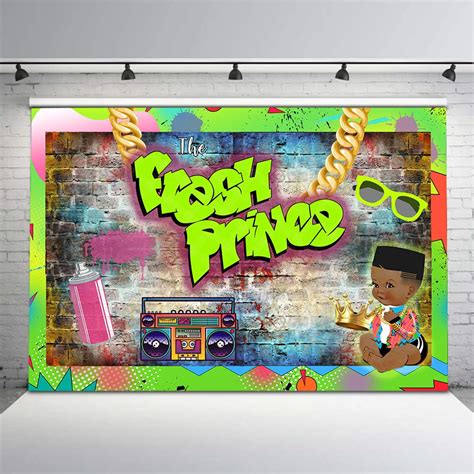 Buy Avezano The Fresh Prince Backdrop The Fresh Prince Baby Shower Graffiti Wall Throwback To