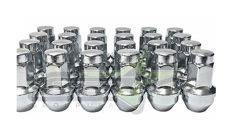 24PC 14x2 Chrome OEM Factory Replacement Lug Nuts Works with 2004-2014