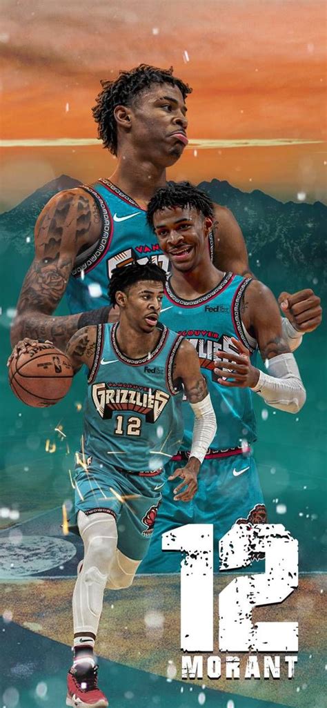 12 Ja Morant Memphis Grizzlies Wallpaper Cell Phone Case For Iphone In