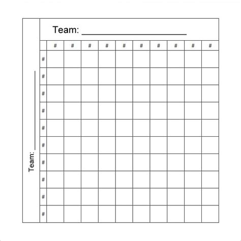 Football Pool Template Free Printable Printable Templates