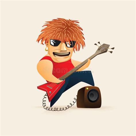 Funny Rock Star Musician Character Stock Illustrations 328 Funny Rock