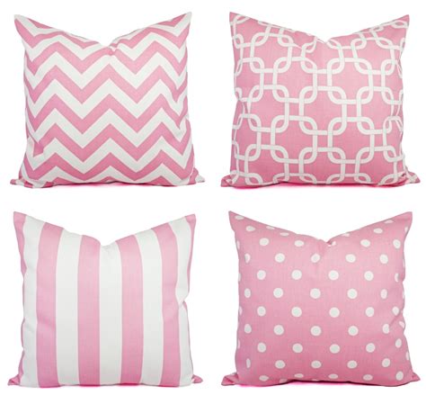Baby Pink Throw Pillow Covers Pink By Castawaycovedecor On Etsy
