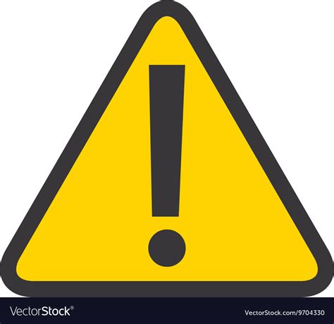 Alert Symbol Isolated Icon Design Royalty Free Vector Image