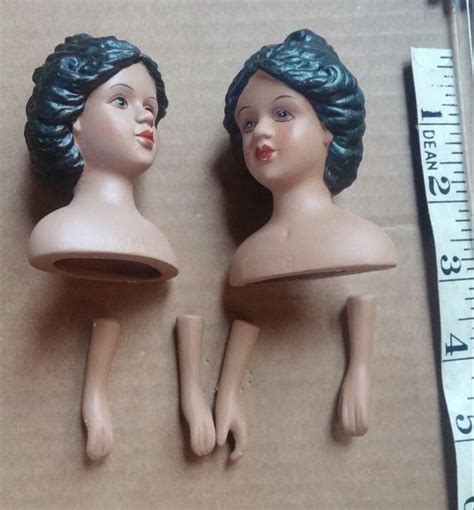 Porcelain Doll Parts Head And Arms 2 Matching Kits From Etsy