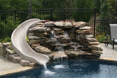 Diy Pool Slide Waterfall 2021 Do Yourself Ideas