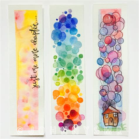 Watercolour Bookmarks Watercolor Bookmarks Creative Bookmarks