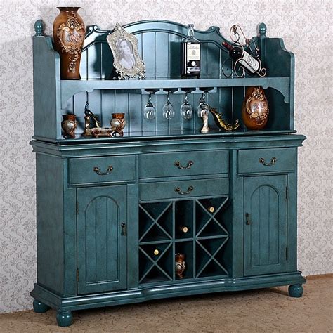 Luxury Vintage Rustic Wine Cabinet Bar Sideboard With Storage Antique Wine Sideboard With Glass
