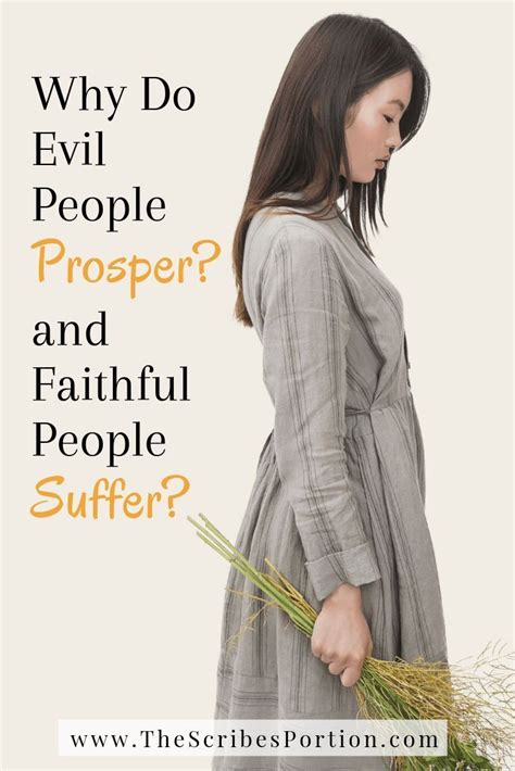 You are the living god oh…. Why Do Evil People Prosper & Faithful People Suffer? | Evil people, Evil prospers, Deliverance ...