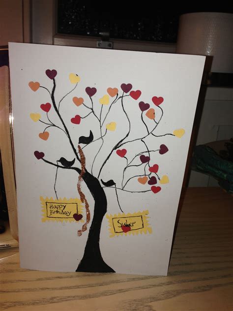 Check spelling or type a new query. I did this card at home made it for my sister's birthday ...