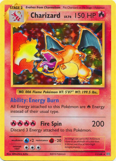 Charizard 11108 Holo Rare Pokemon Card Singles Xy Evolutions
