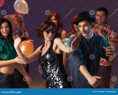 Sexy Couple Dancing Flirting In Night Club Royalty Free Stock Images Image 27161089