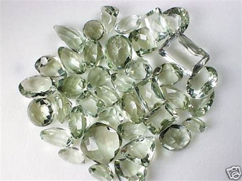 Faceted Green Amethyst Lot Faceted Gemstones Gems By Mail