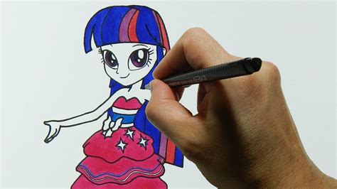 How To Draw My Little Pony Equestria Girls Twilight Sparkle Step By