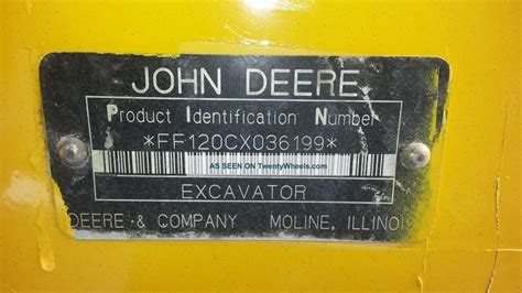 2007 John Deere 120c Excavator Tractor Diesel Machine Backhoe Loader