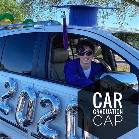 27 creative ways to decorate a graduation cap. Oversized Graduation Cap For Cars - Little Blue Egg in ...