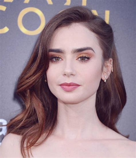 Lily Collins ️ Lily Collins Hair Day Makeup Looks Makeup Looks
