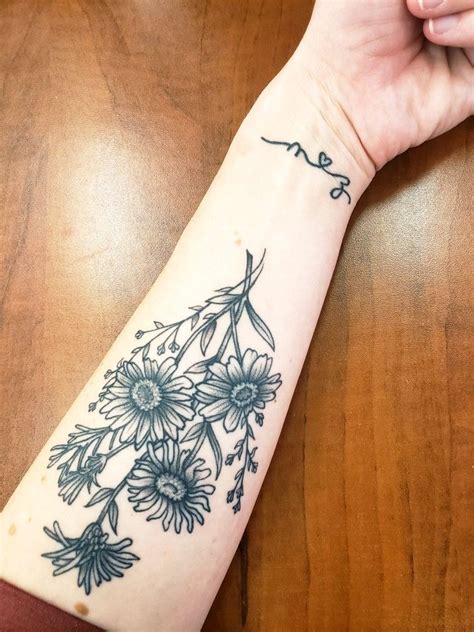 Initials tattoo initials tattoo #initial #tattoo, #initial #initialtattoofonts #initials #ta. Children's Birth Flower/Initials Tattoo | Birth flower tattoos, Initial tattoo, Tattoos