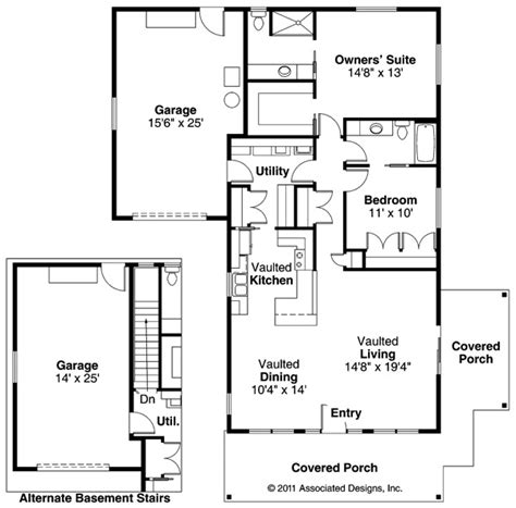 Branell 30 485 Floor Plan From Associated Designs Craftsman Style