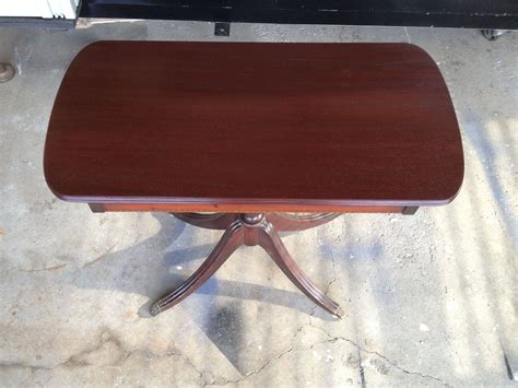 A note on sanding veneer: Hand Made Mahogany (Veneer) Table Repair & Refinish by MAD ...